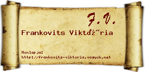 Frankovits Viktória névjegykártya